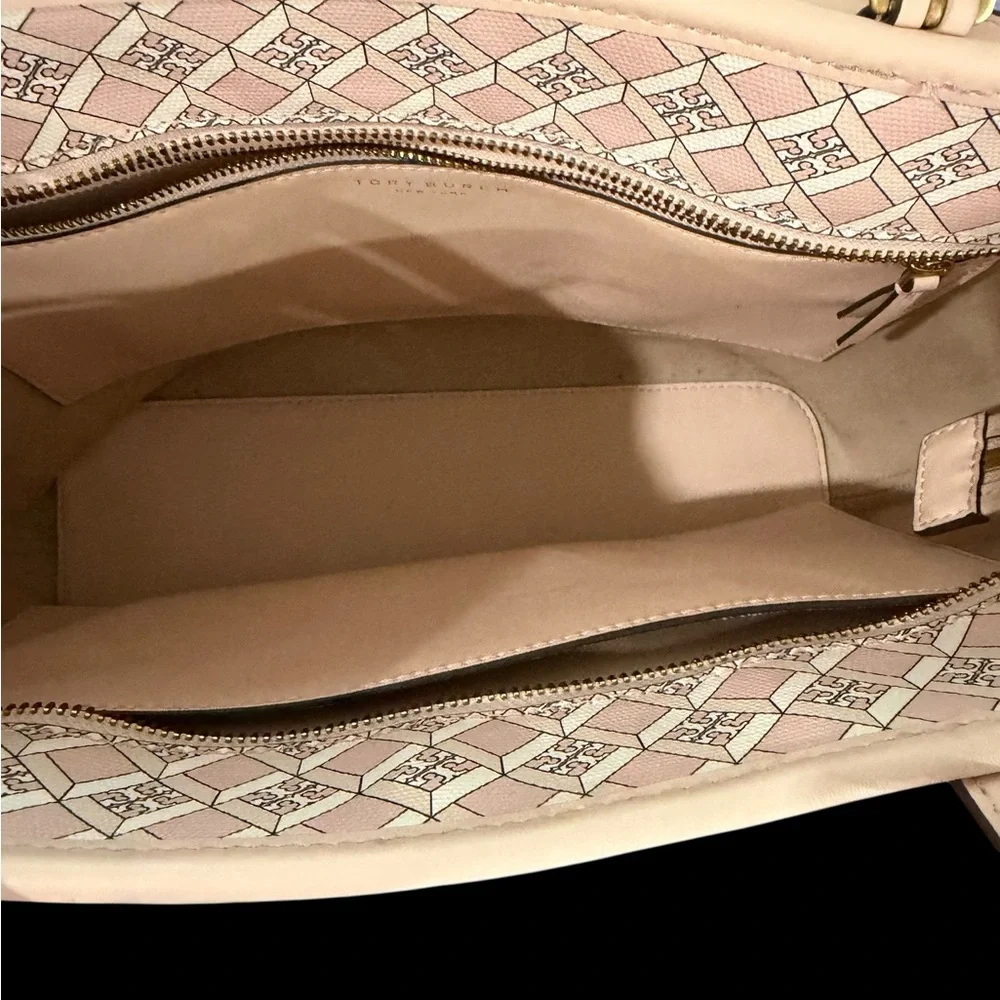 Tory Burch Pink Geo logo mini zip purse - Picture 6 of 7